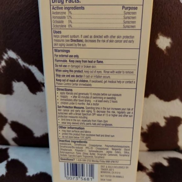 Trader Joe's Bath & Body New Trader Joes Daily Facial Sunscreen Spf